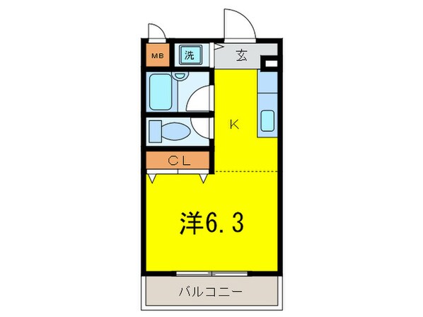 第３ハイツスリーアローの物件間取画像